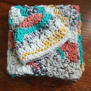 Newborn hat with matching lovey